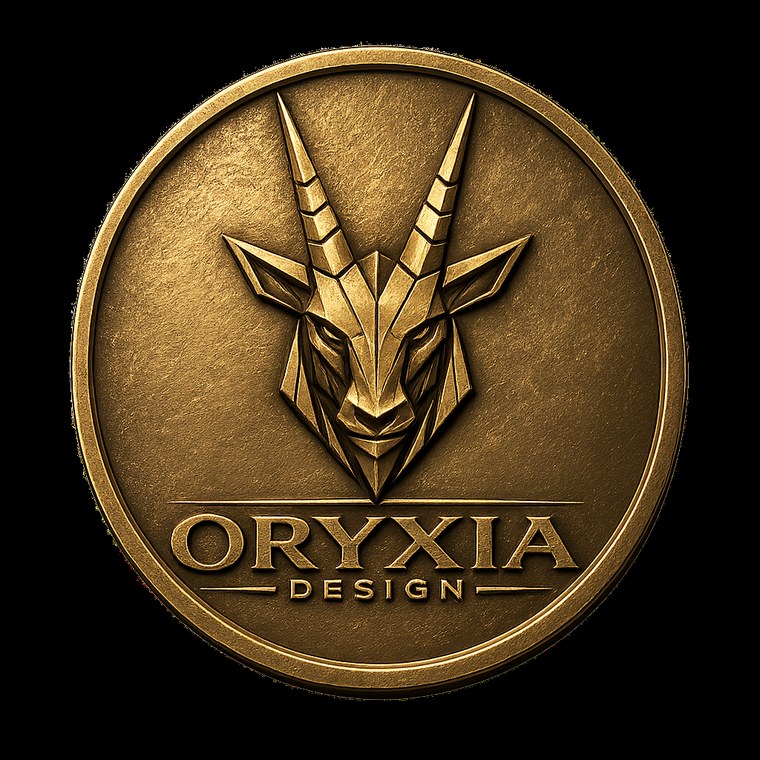 Médaille ORYXIA laiton gravé