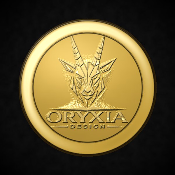 Médaille or gravée — simulateur ORYXIA